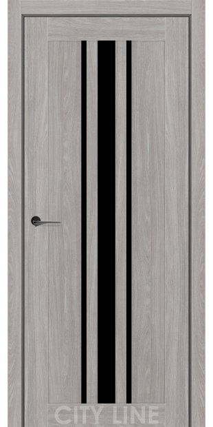 Межкомнатные двери CityLine Express ARDENA korfad-express-ardena-dub-gladstoun-grei-oscar-collection-s-cernym-steklom